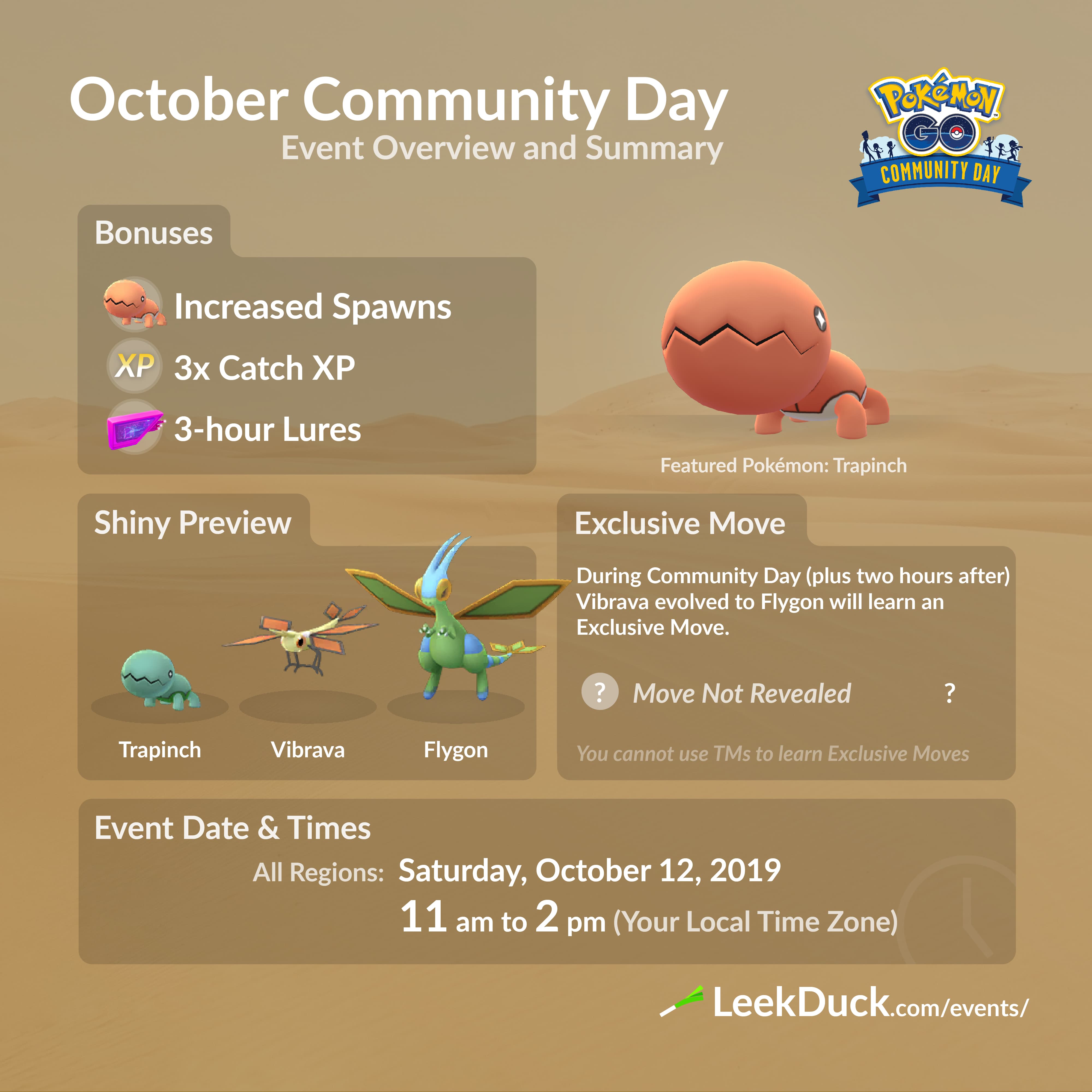 October Community Day Leek Duck Pokemon Go News And Resources