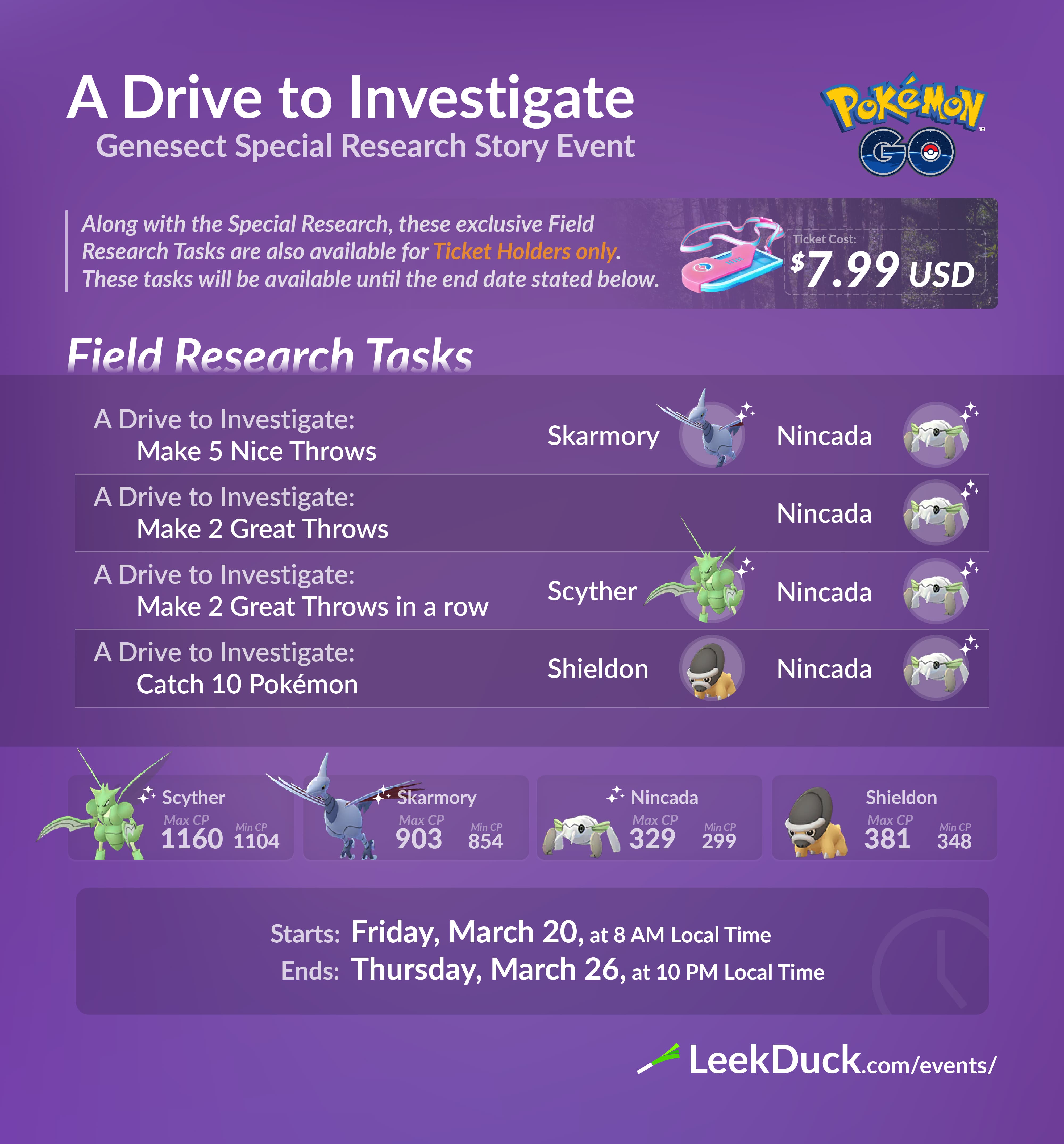 Genesect Raid Hour - Leek Duck  Pokémon GO News and Resources