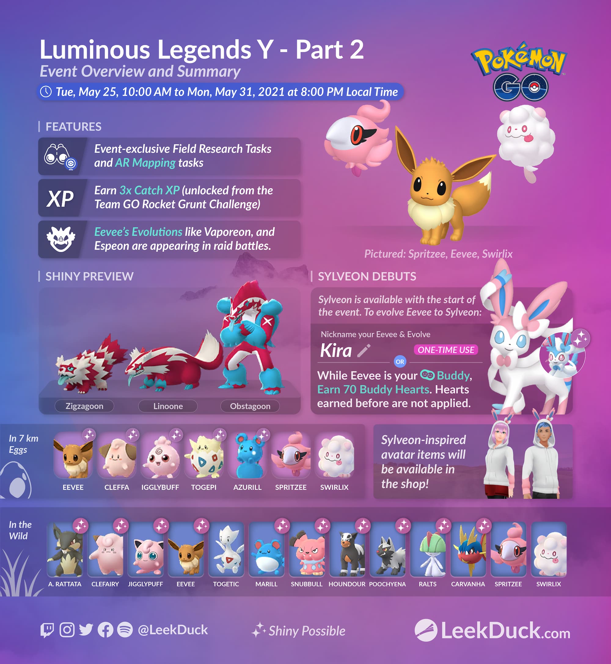 Luminous Legends Y Part 2 Leek Duck Pokemon Go News And Resources