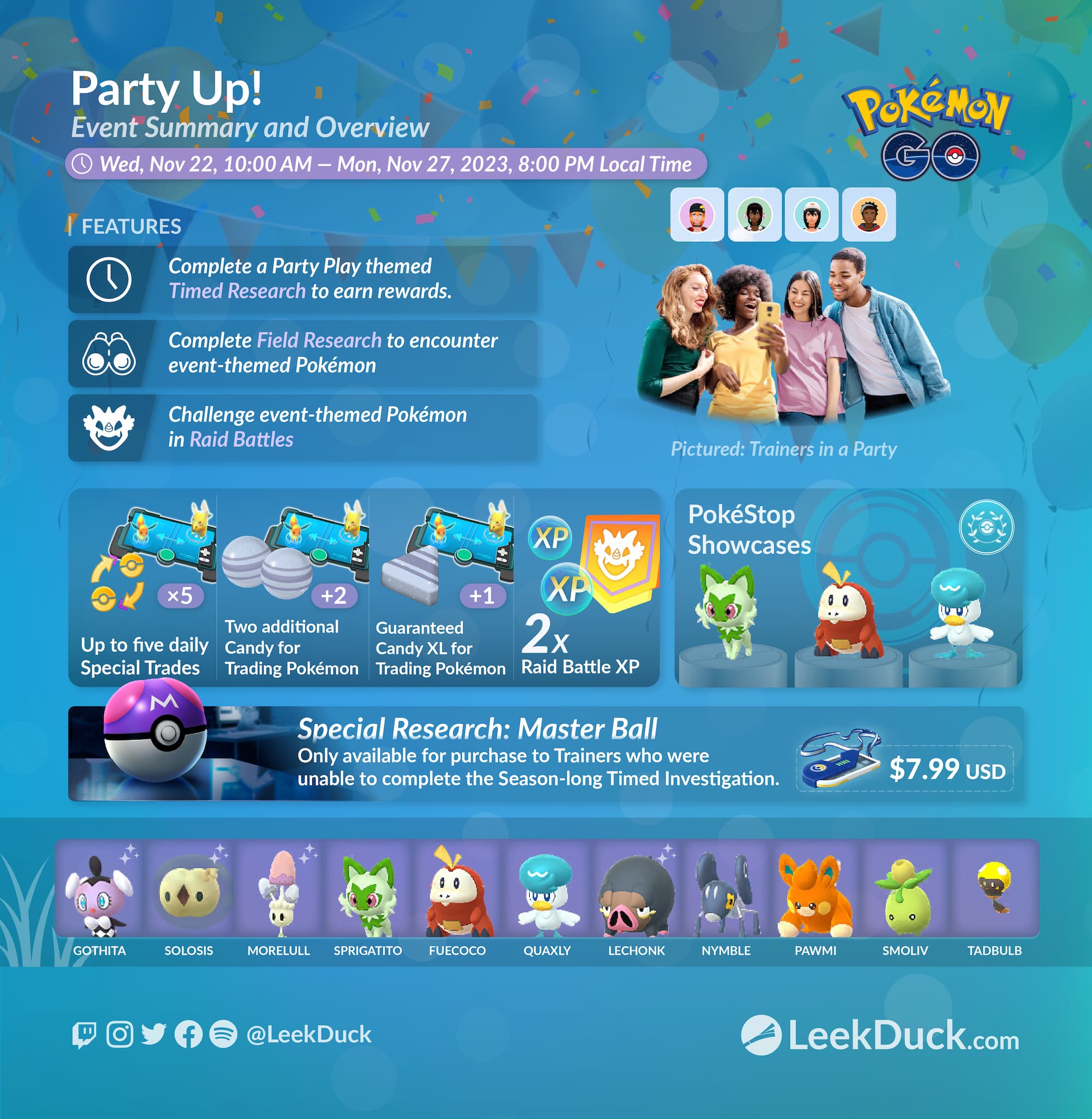 Pokémon GO – Evento Party Up – PokéCenter Blog