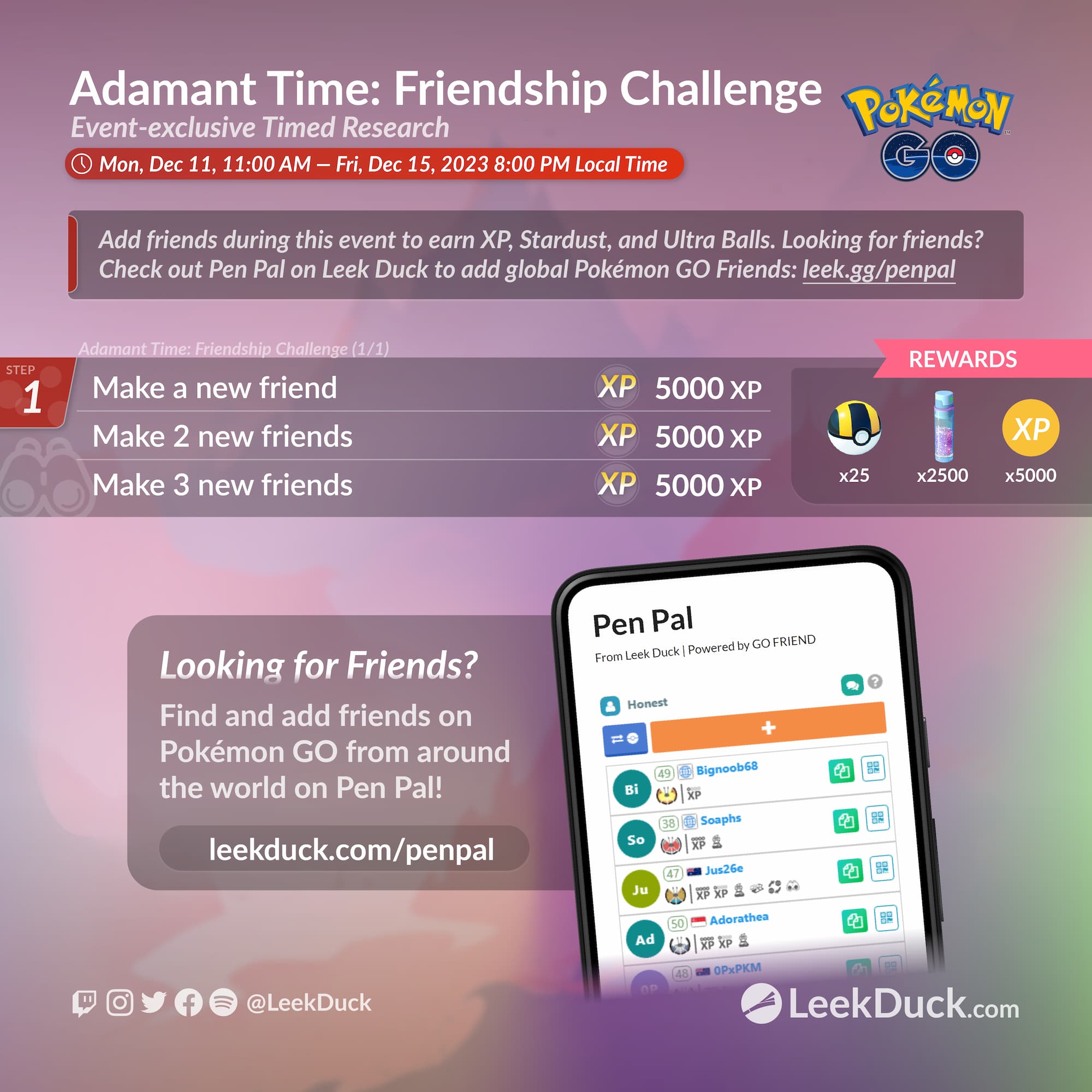 Catch up in time for the Adamant Time event, and party up in a Kanto  comeback! – Pokémon GO