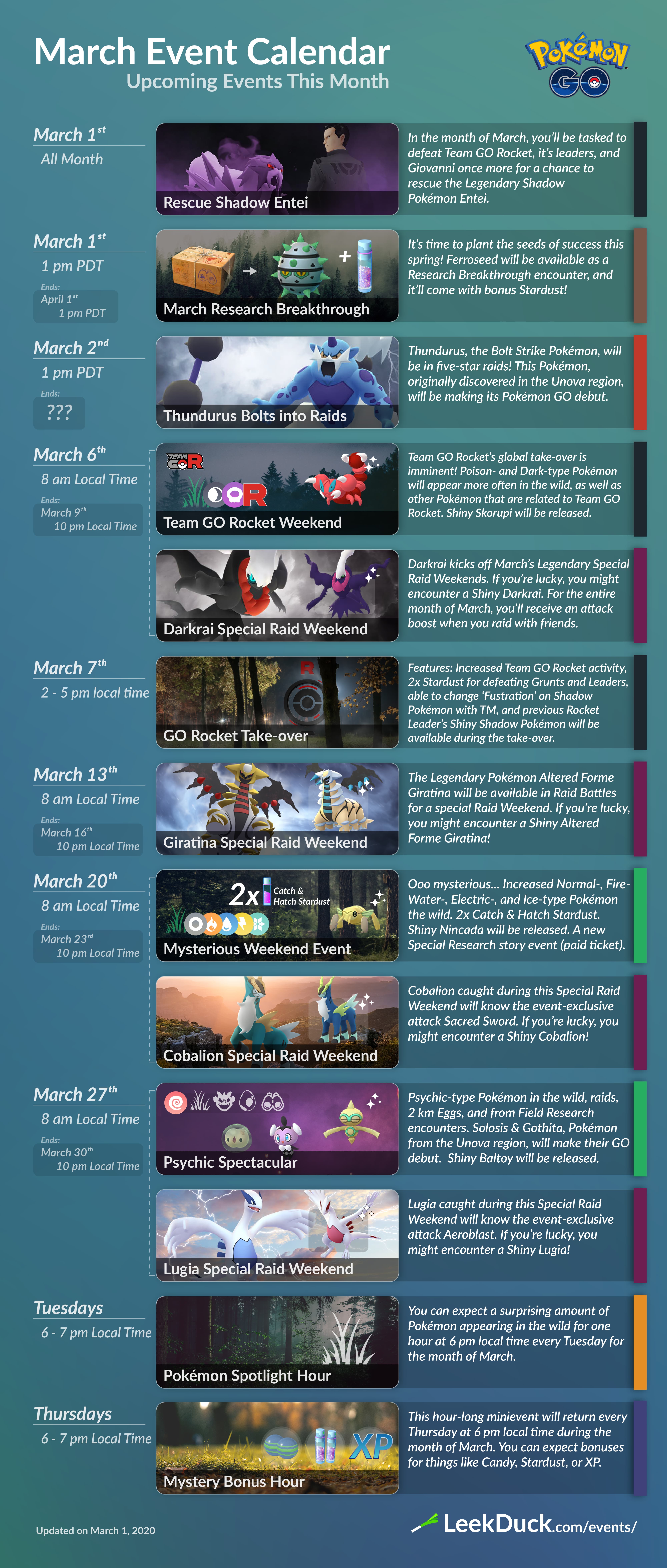 March Event Calendar Leek Duck Pokemon Go News And Resources