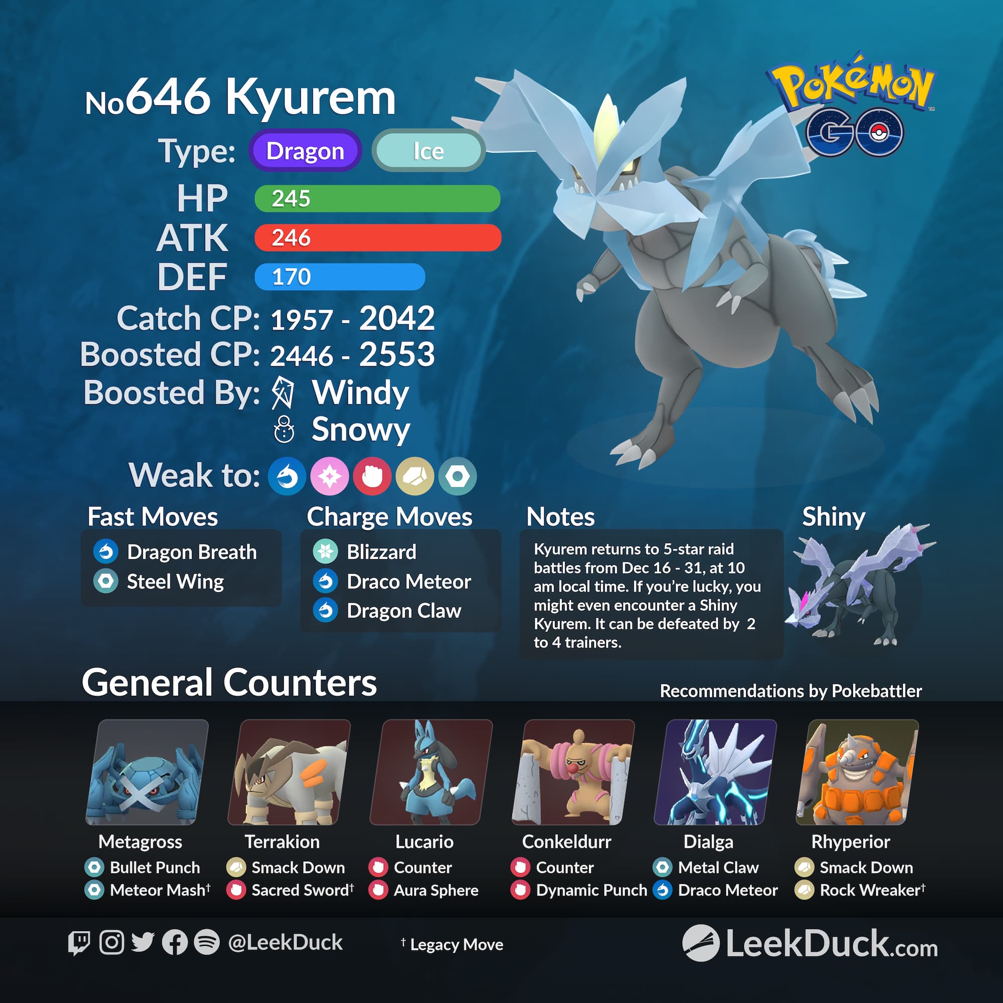 Zekrom in 5-star Raid Battles - Leek Duck