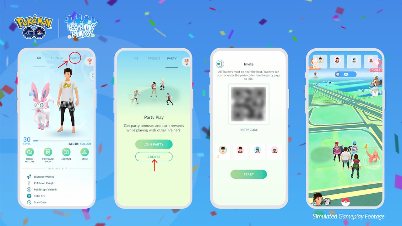 How to host a party in Pokemon GO